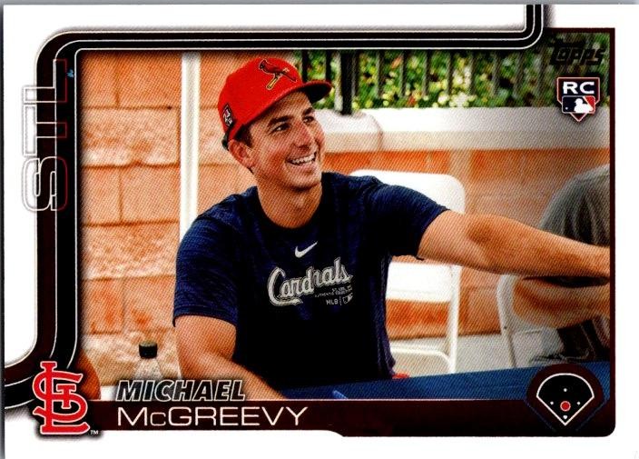 2025 Topps #193 Michael McGreevy Golden Mirror