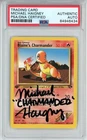 PSA Signed Micheal Haigney Pokémon TCG Blaine's Charmander 60/132 1st Edition