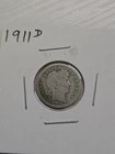 1911-D Denver Mint Silver Barber Dime