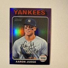 2024 Topps Heritage Aaron Judge Superfractor #112 card