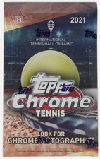 2021 Topps Chrome International Tennis Hobby Factory Sealed Box 18 Packs