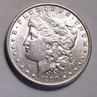 1900-P MORGAN SILVER DOLLAR AU/BU  GREAT EYE APPEAL! (ref# 4099)