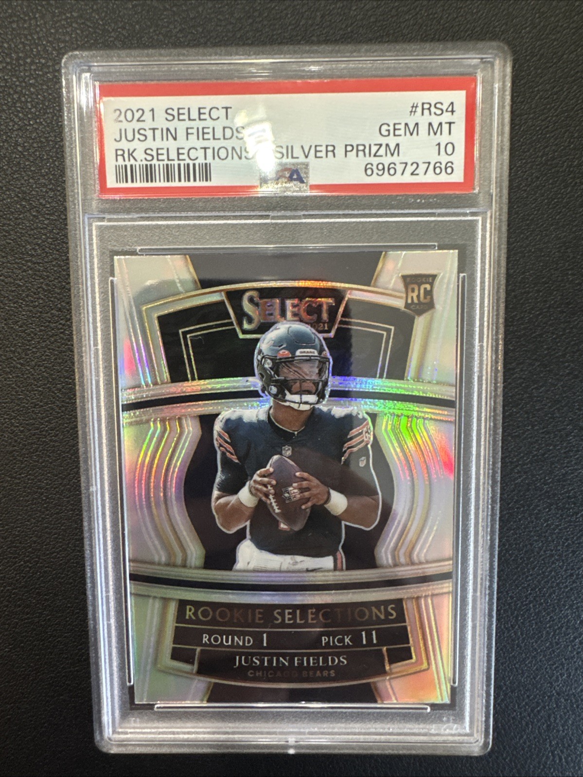 2021 SELECT ROOKIE SELECTIONS SILVER PSA 10 JUSTIN FIELDS BEARS