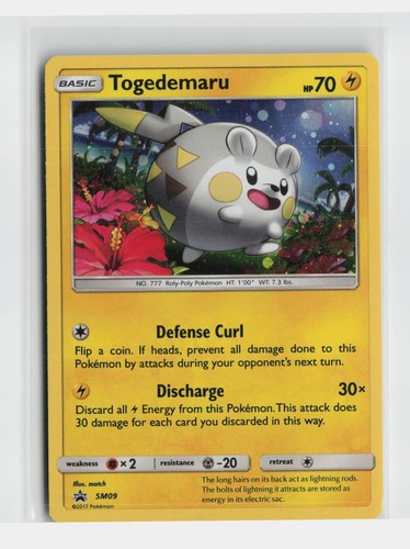 Togedemaru - SM09 Holo Promo Sun & Moon Promo Pokemon Near Mint