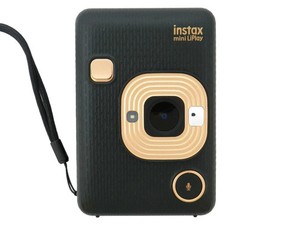 FUJIFILM ins mini LiPlay Elegant Schwarz Sofortbildkamera/Smartphone Drucker