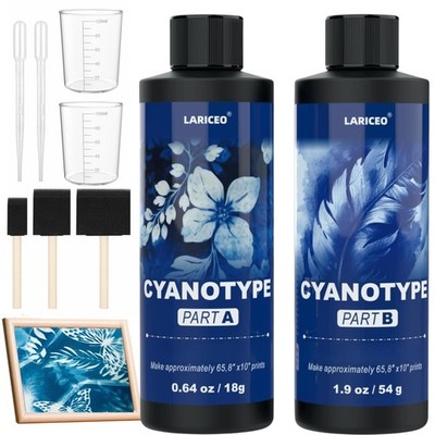 Cyanotype Solution Kit with 7 Tools, kit 7 tools, Blue