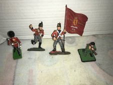 W Britain Hougoumont British Coldstream Guard Command Figurines