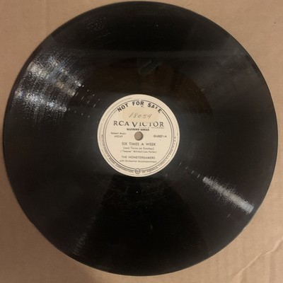 The Honeydreamers, 78 rpm, Promo,  V+, Six Times A Week, Victor 30-0021