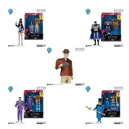 Dc The Animated Series Batman Joker Mad Hatter Zatanna + Clock King McFarlane