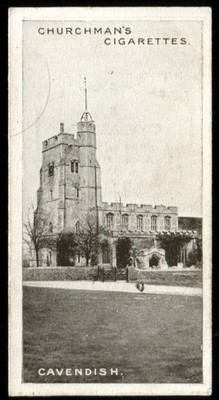 Tabakkarte, Churchman, WEST SUFFOLK CHURCHES, 1919, Cavendish, #5