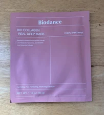 X1 BIODANCE Bio-Collagen Real Deep Mask Facial Sheet Mask 1.19oz Korean Beauty