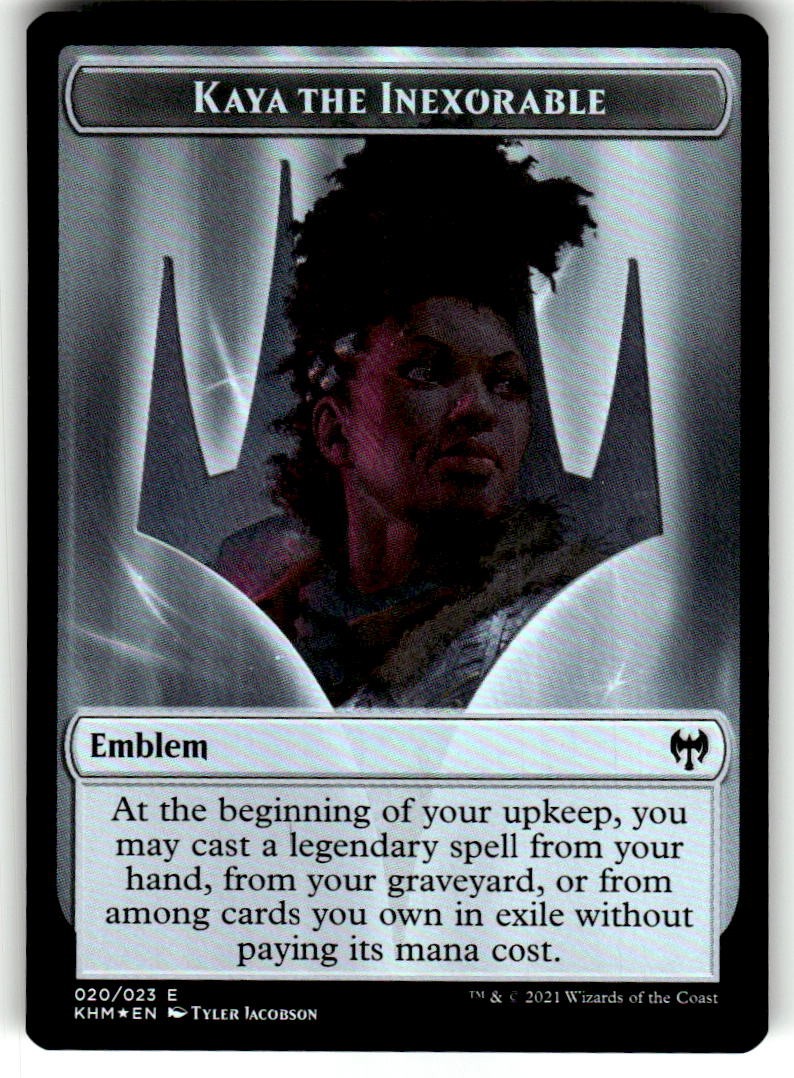 MTG - Emblem - Kaya the Inexorable // Treasure Token - Foil, Kaldheim