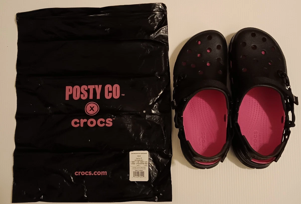 CROCS MEN\'S 10 ECHO WAVE CLOG PINK MAROON LINED FLEECE SLIP ON SHOES NWT Crocs Mens Echo Wave  main image 3