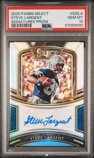 2020 Panini Select Steve Largent Auto #35/75 PSA 10 Gem Silver Prizm Signatures