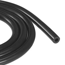 Vacuum Silicone Tubing Hose 1/4" ID 1/8" Wall Thick 3.3ft Black