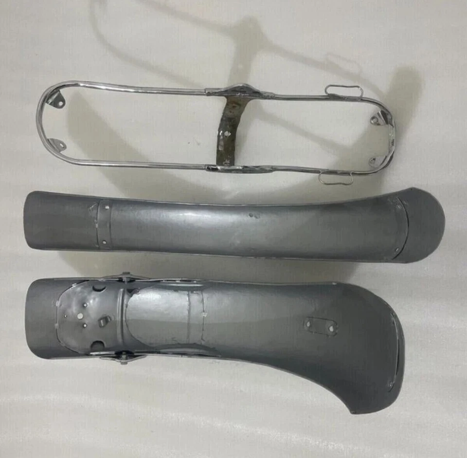 Juego de guardabarros de acero plateado Scrambler 305 Honda CL72 CL77 (1962 - 1967)/APTO PARA Foto 4 de 4