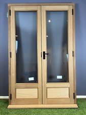 French Doors External Door & Frame Set Solid Sapele Hardwood 1290mm X 1970mm