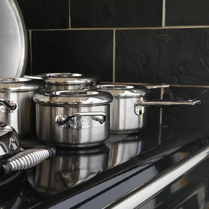 Stainless Steel AGA Saucepan and Lid - 16cm (1.5L) - Image 2 of 2