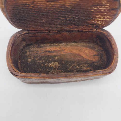 Antique Norwegian Handcarved Wooden Snuff Box TAG EN PRIS, TACK GODT SNUS - Picture 6 of 12