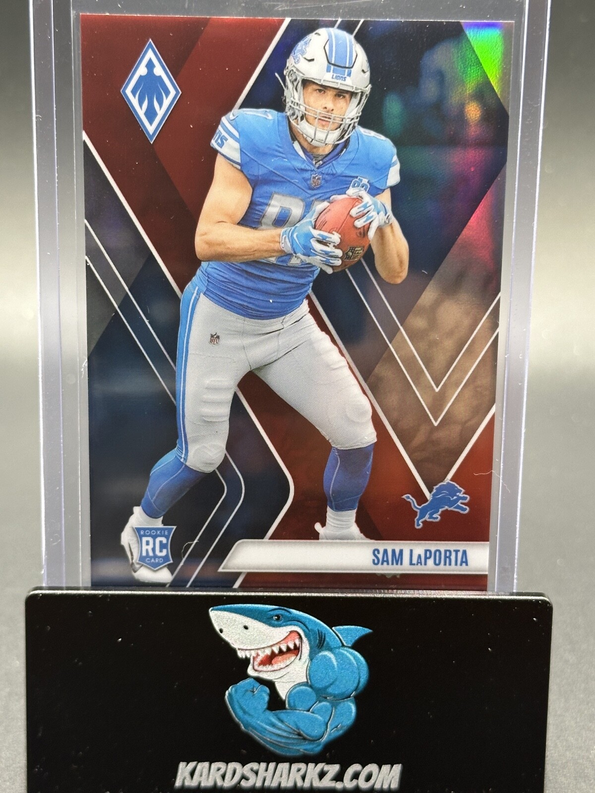 2023 Panini Phoenix Rookie Sam LaPorta #115 RED #'d /250 Lions RC