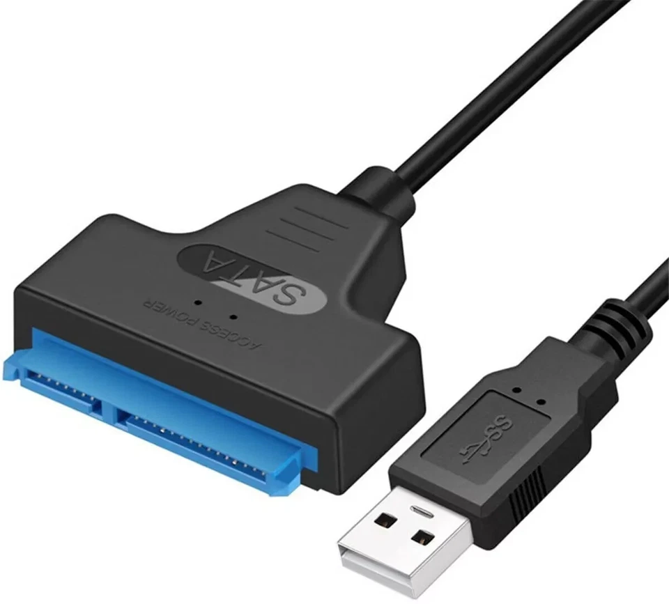 USB 3.0 auf zu SATA Adapter Kabel 22 Pin Für 2,5" Festplatte PC Laptop HDD SSD - Bild 3 von 4