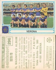 PANINI FOOTBALLERS 1978/79 * STICKER FIGURE *N.296 *VERONA * NEW