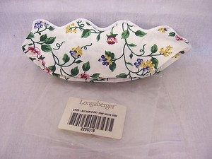 RETIRED LONGABERGER 1999 MOTHERS DAY BASKET WHITE VINE LINER ONLY