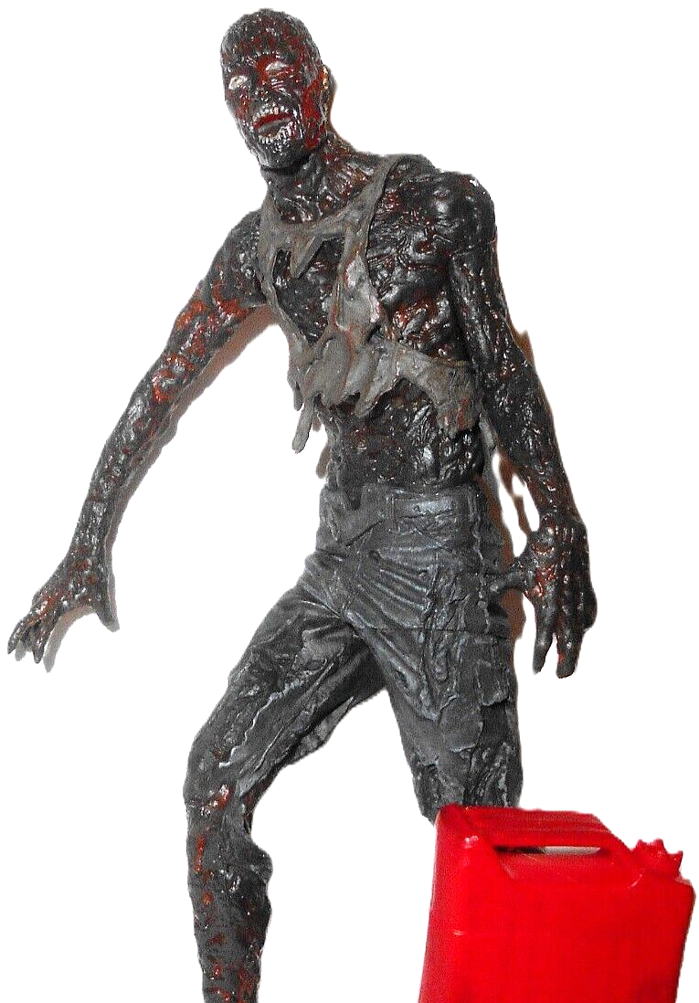 The Walking Dead BURNED ZOMBIE charred 2014 Series 5 Five