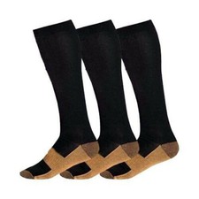Closed Toe Knee High Compression Socks 20-30mmHg for Women and Men Socks 3 pairs