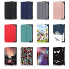 For Amazon Kindle Fire HD10/HD10 Plus/ Kids 10.1" Folio Smart Case Cover  Glass