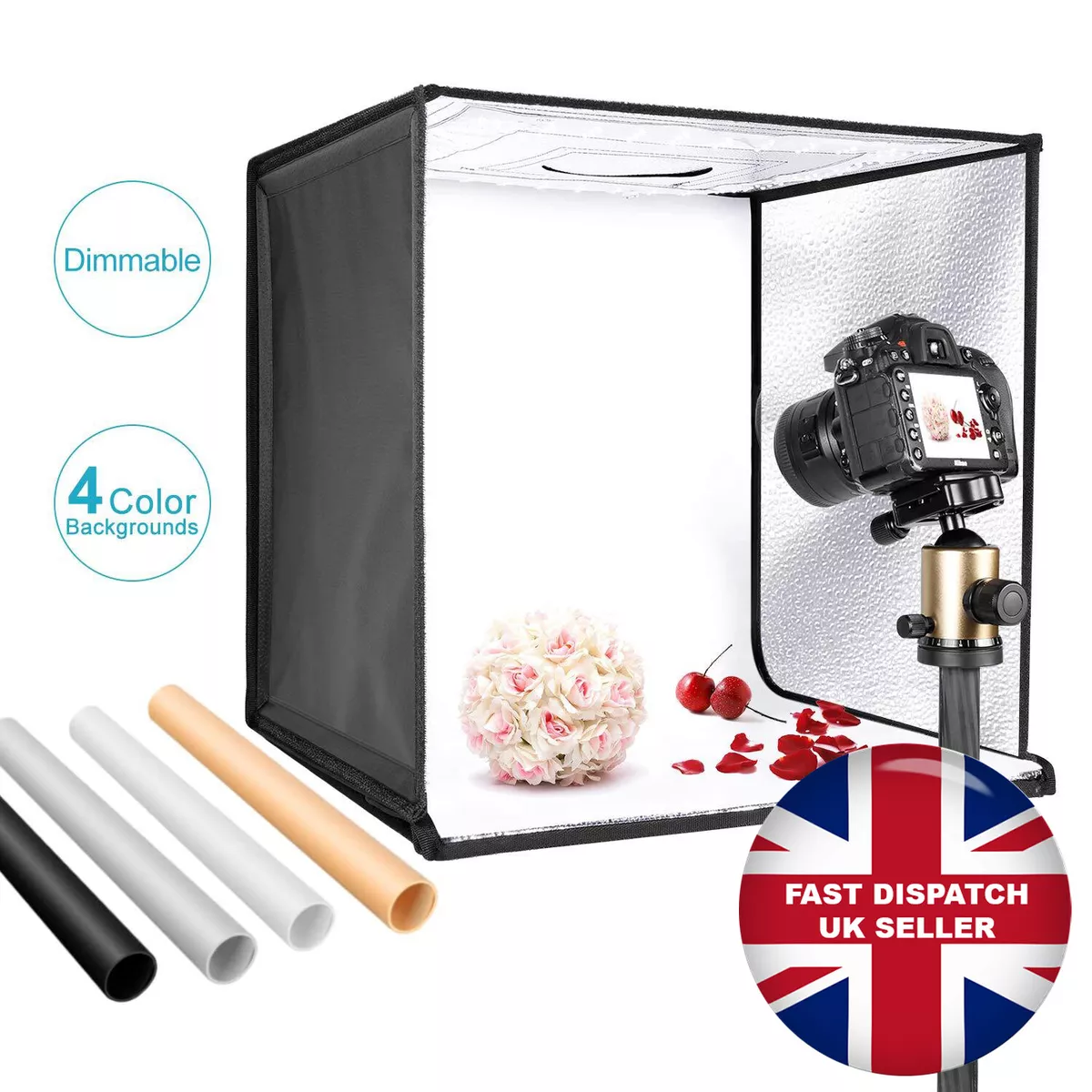 Neewer Table Top Photo Studio Light Box Lighting Kit 4 Colours