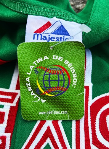 MAGLIA BASEBALL MESSICO SERIE DEL CARIBE MAJESTIC CUCITA GIOVANILE RAGAZZO XL NUOVA CON ETICHETTE - Foto 9 di 12