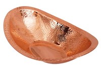 Pure Copper Fruit Basket/Fruit Bowl Home Décor & Tableware Gift Item 1.5 x 7''