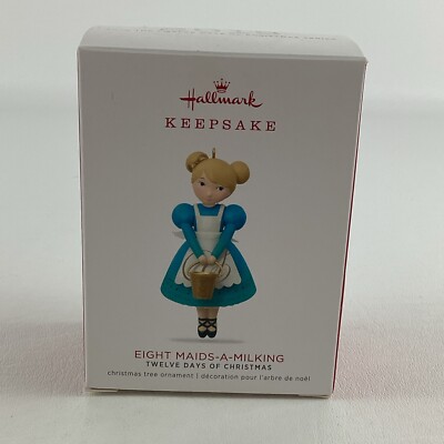 Hallmark Keepsake Tree Ornament Twelve Days Of Christmas Eight Maids A Milking
