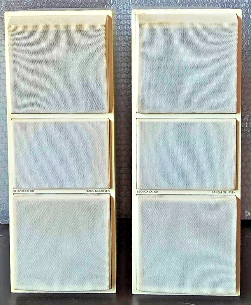 Bang & Olufsen Beovox CX100 Loudspeakers - White - A Pair.. | eBay