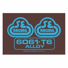 SE Racing - Seat tube decal - 6061 brown with blue