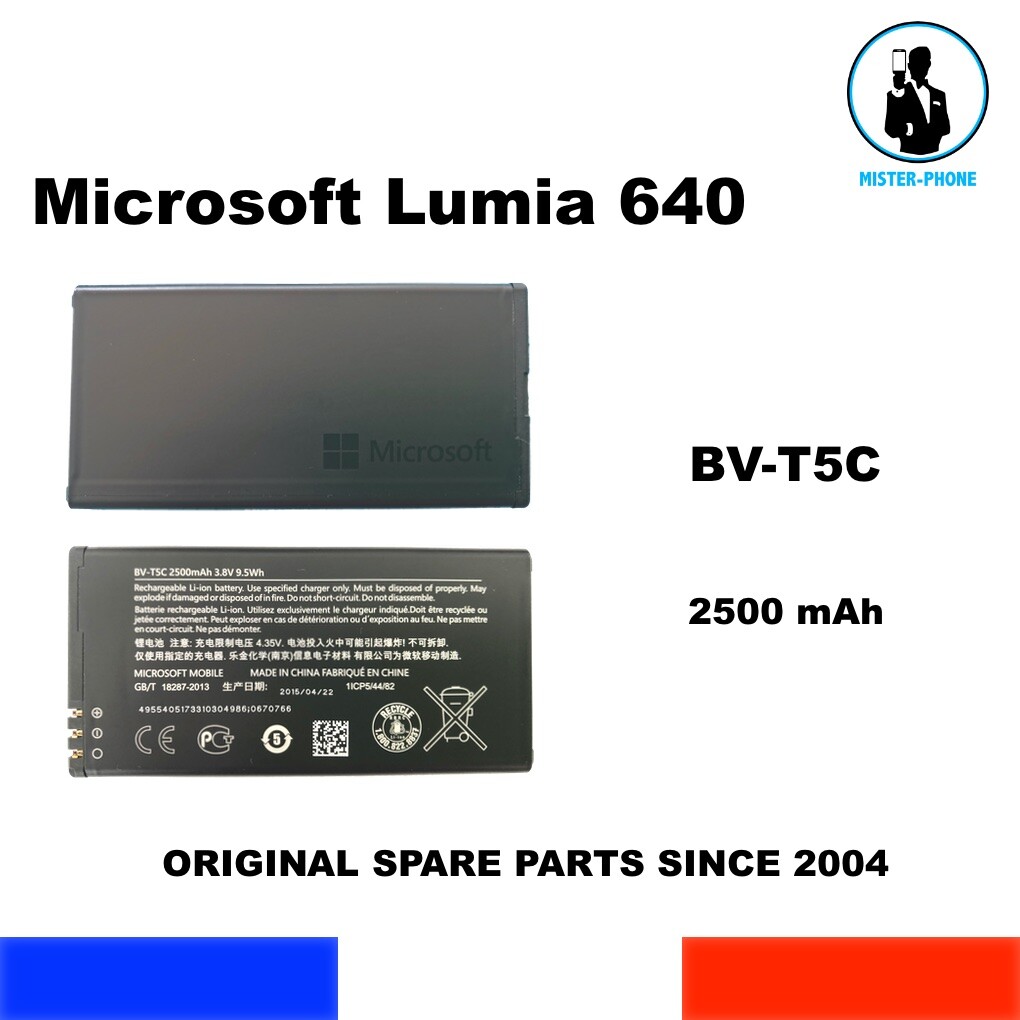 Batterie De Rechange BV-T5C Pour Nokia Lumia 640 - 2000 MAh - Livrée Avec Outils De Remplacement