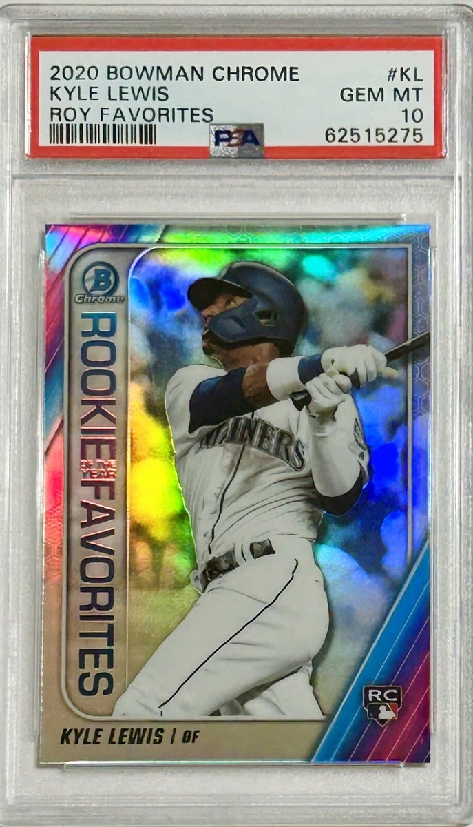 2020 Bowman Chrome Kyle Lewis MLB ROY Favorites Rookie RC 2020 Bowman Chrome Kyle Lewis MLB ROY Favorites Rookie RC