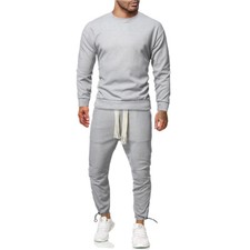 Men Tracksuit Outfit 2-Piece Set Long Sleeve Sweatshirt and Pants Set