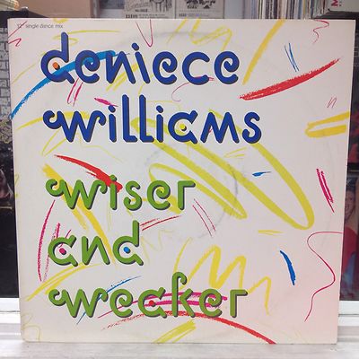 [SOUL/FUNK]~NM 12''~DENIECE WILLIAMS~Wiser And Weaker~Instrumental~1986 CBS]