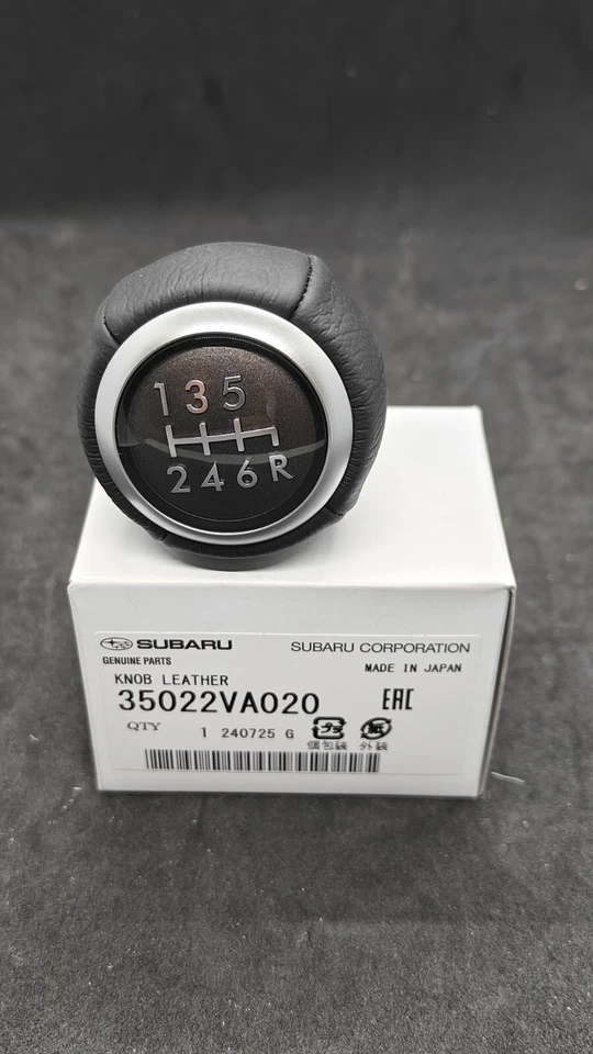 SUBARU 35022VA020 IMPREZA WRX STI 6 VELOCIDADES PERILLA DE CAMBIO FABRICANTE ORIGINAL 04-24 NUEVO US ST Foto 2 de 4