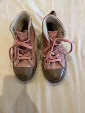 Converse Pink  Tan Ankle High Sneakers, Size 15