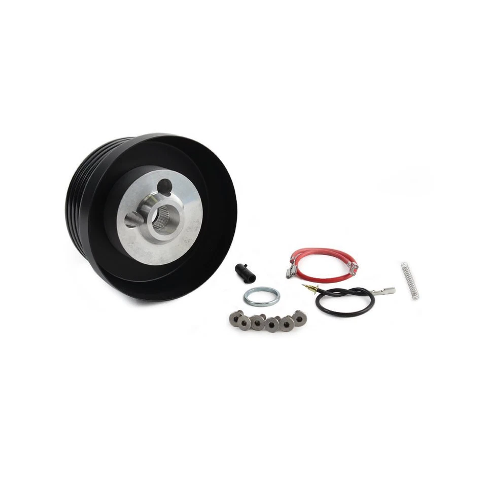 Adaptador de cubo de volante negro de 5 6 orificios GM Chevy Buick Oldsmobile AMC Foto 3 de 3