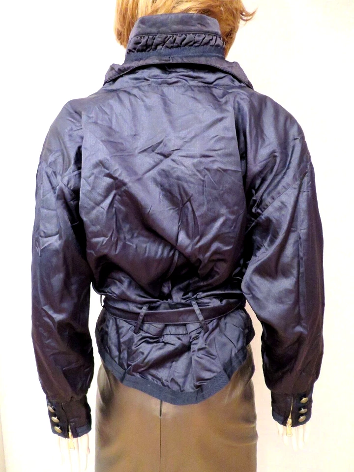 Chaqueta de esquí Bogner by Goan Thylmann para mujer talla 10 M negra con cinturón de colección nueva sin etiquetas Foto 2 de 4