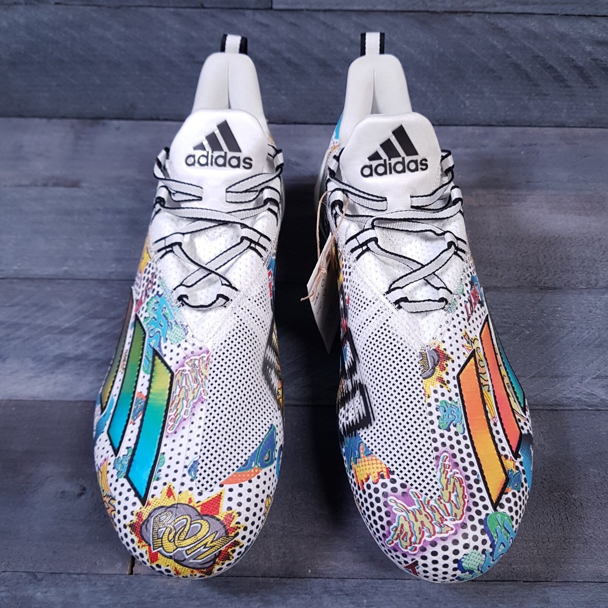ADIDAS Adizero 11 Comics Football Cleats Mens 12 White All