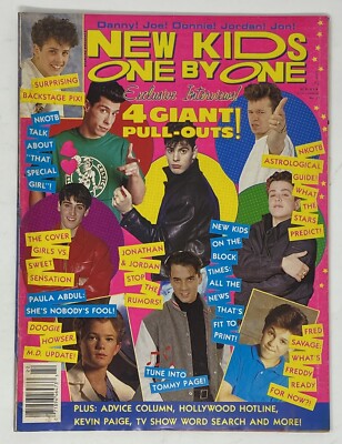 NKOTB Starline 90s Teen Magazine New Kids On The Block Complete w Poster