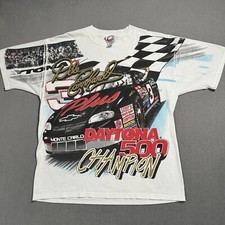 Dale Earnhardt 3 NASCAR Daytona 500 Racing Vtg 90s AOP 3D T Shirt M