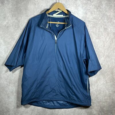 Zero Restriction Tour Series Windbreaker Jacket Mens Large Half Zip Pullover