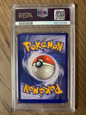 PSA 7 - Pokemon Miscut HITMONCHAN - Base Set Holo Rare - 7/102