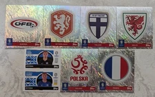 Topps UEFA Euro 2024 Stickers YOU PICK list Group D NED AUT FRA POL EST WAL FIN